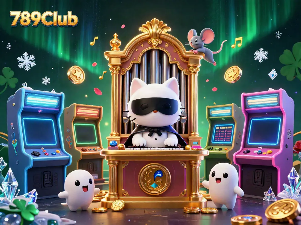 Engage with thrilling games at 789Club featuring colorful casino-themed 3D illustrations.