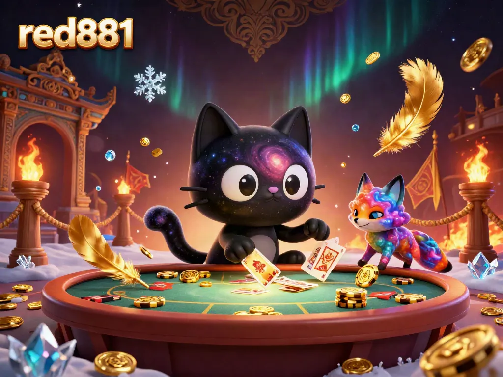 Engage with exciting gameplay at red881, featuring a cosmic casino theme with vibrant characters and elements.