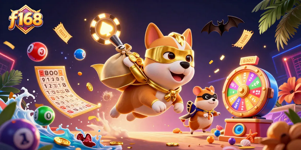 Experience thrilling action with f168 as cartoon heroes navigate a dynamic casino adventure.