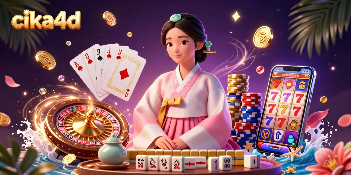 Experience wins at cika4d with a stunning casino scene featuring lucky reels, elegant characters, and vibrant game elements.