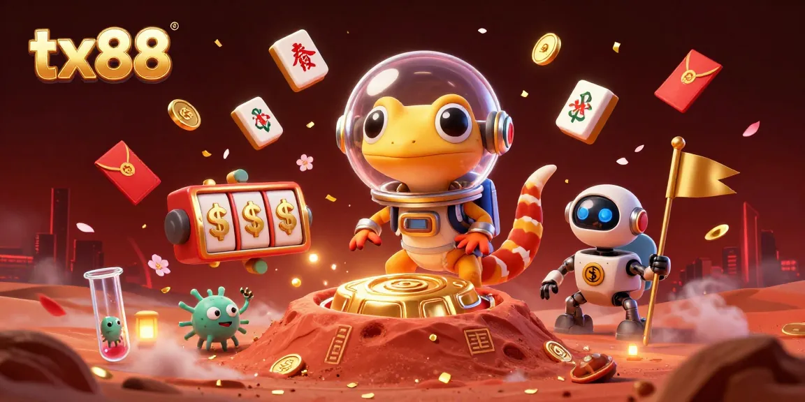 Spin and win with tx88 in the ultimate Martian casino adventure featuring vibrant gaming elements.