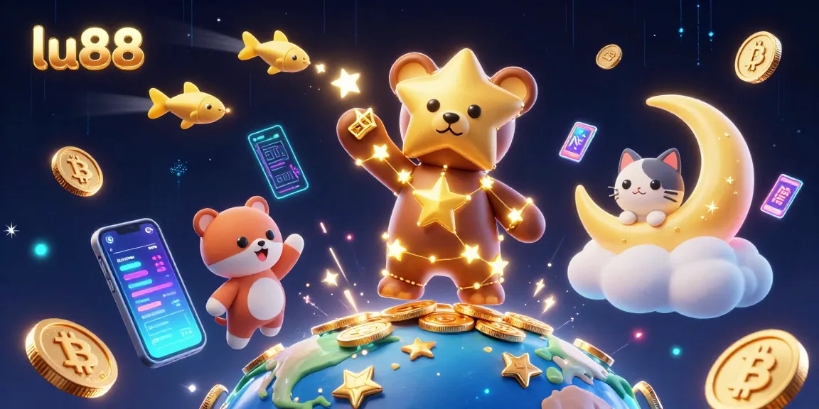 Engage with lu88's immersive gaming universe, where stars collect coins in a vibrant casino