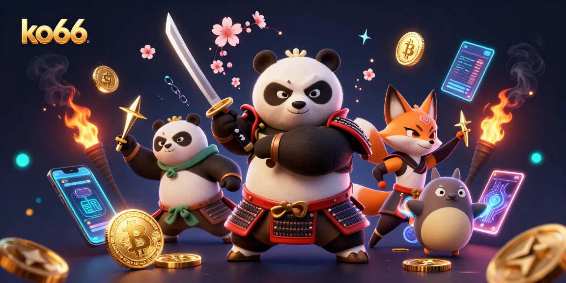 Unleash your winnings with ko66's immersive 3D samurai panda and ninja fox action.