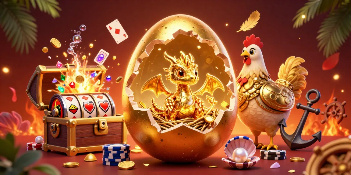 BJ38 features a golden dragon revealing casino treasures, showcasing poker chips and spinning slot reels.