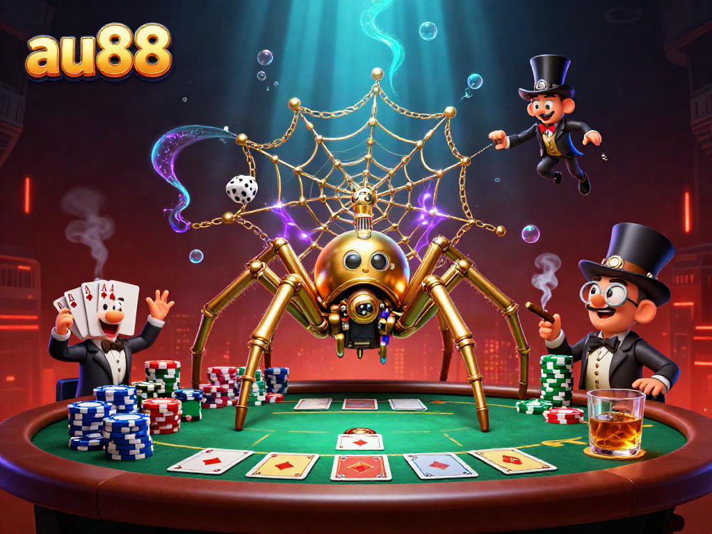 Experience thrilling gameplay with au88 in this rich, dynamic casino illustration.