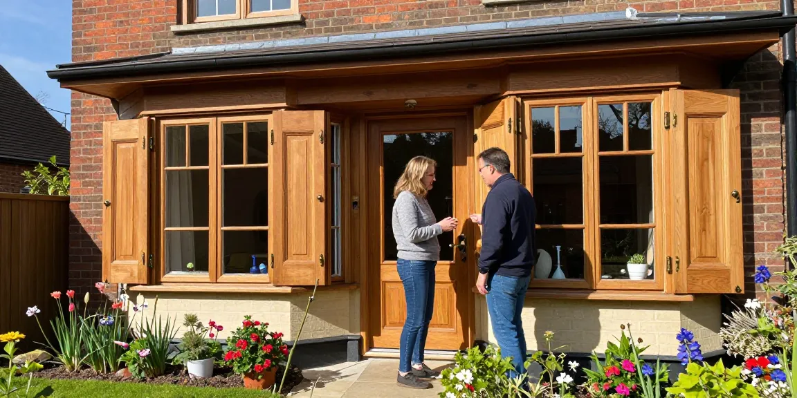 Hardwood Casement Windows and Doors West Hampstead London NW3 displayed at a charming home, showcasing craftsmanship and installation.