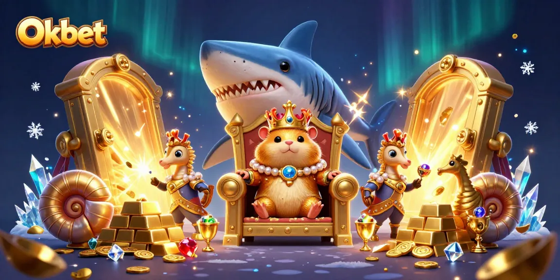 Engage with Oxbet's vibrant casino world featuring a golden hamster king and treasure elements.