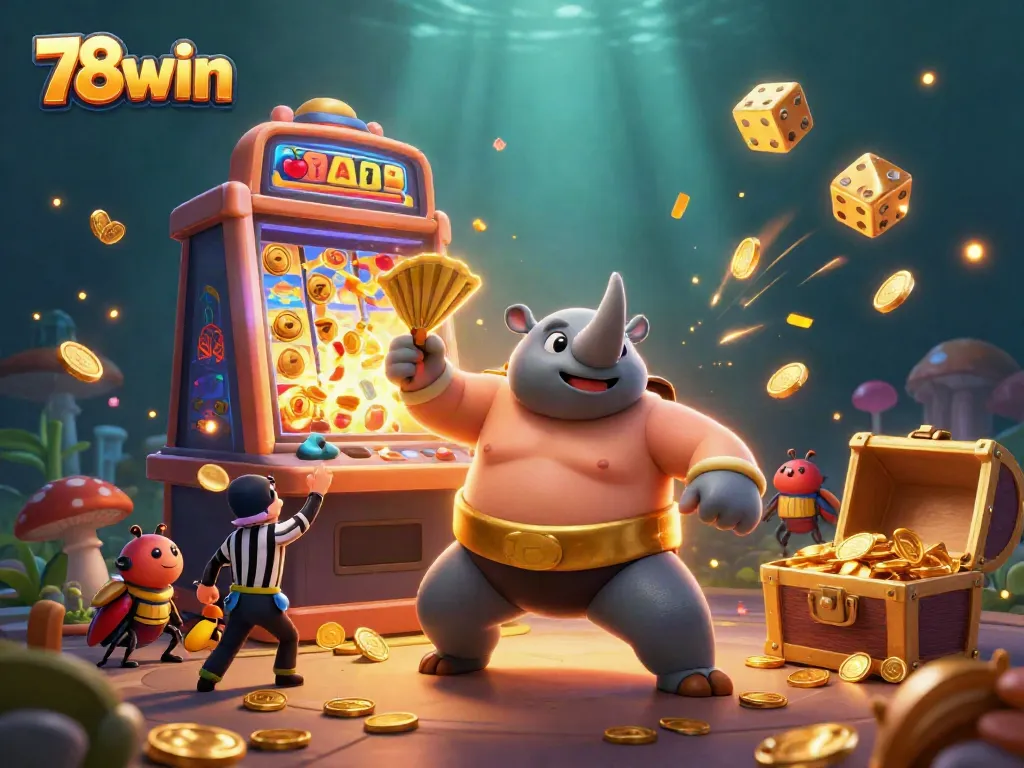 Experience thrilling moments with 78win's vibrant casino games featuring energetic animated characters.