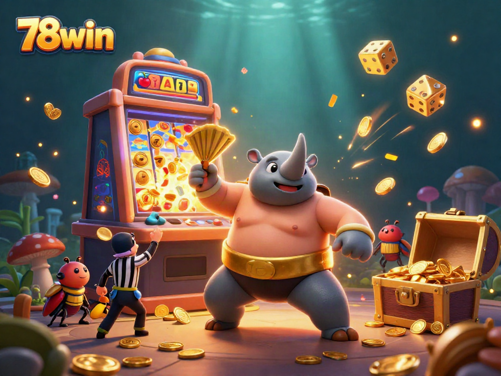 Experience thrilling moments with 78win's vibrant casino games featuring energetic animated characters.