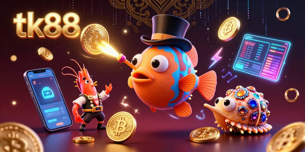 Win with tk88 as the deep-sea anglerfish attracts golden coins, surrounded by pirate shrimp and treasure snails.