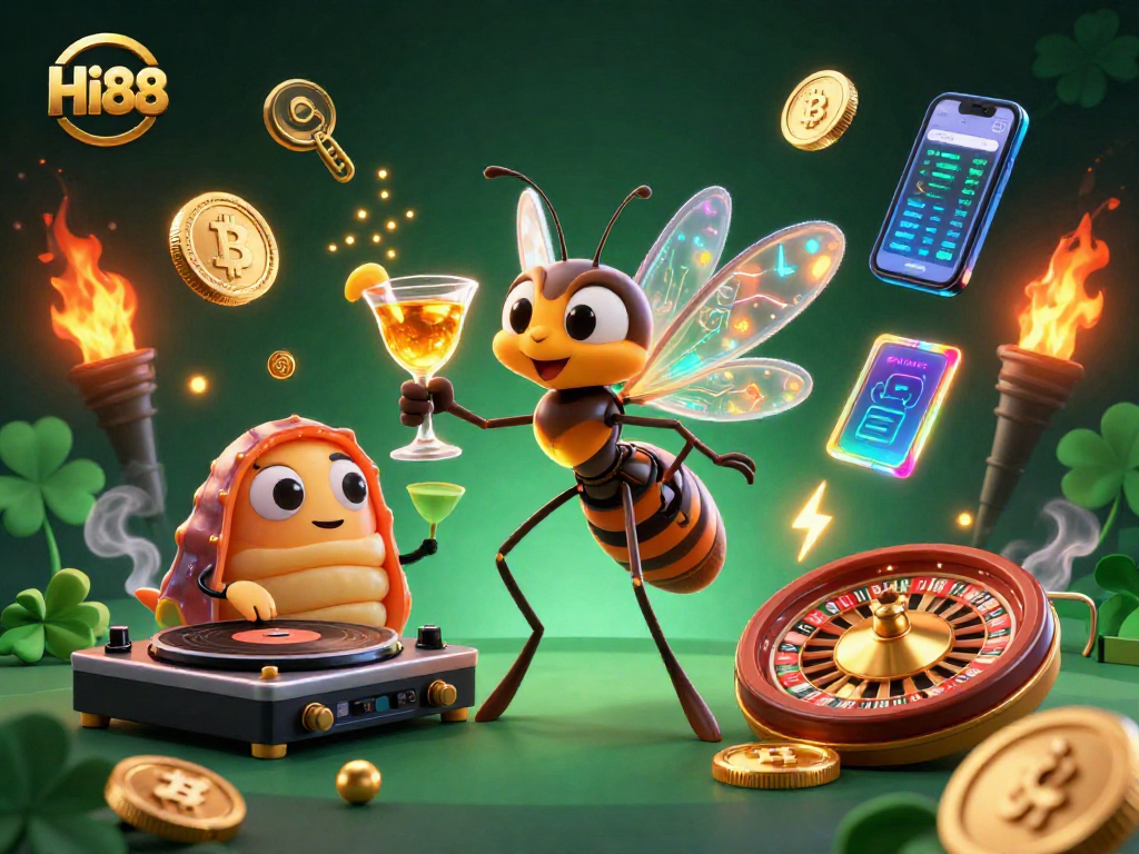 Experience winning strategies with Hi88 through endless gaming excitement as the mosquito mascot emerges.