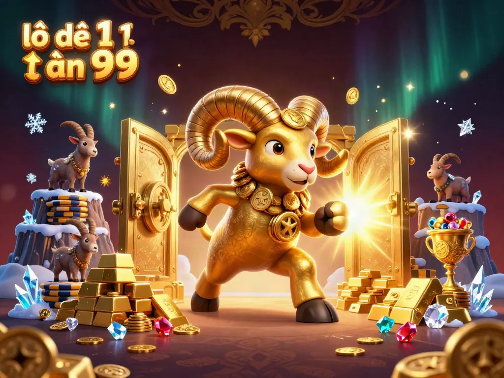 Engage with lô đề 1 ăn 99 in this vibrant 3D illustration full of dynamic symbols.