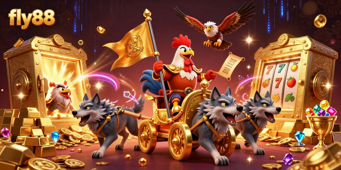 Experience thrilling wins with fly88 as our rooster warlord battles for riches in an online casino