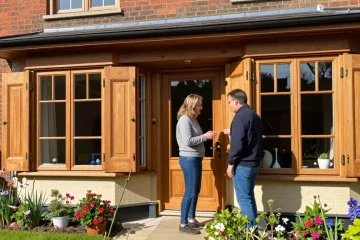 Hardwood Casement Windows and Doors West Hampstead London NW3 displayed at a charming home, showcasing craftsmanship and installation.